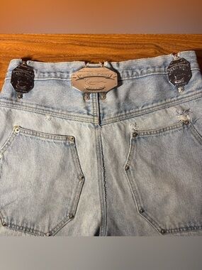 Karl Kani Metal Octagon Jeans USA Vintage 90s Light Wash Size 30
